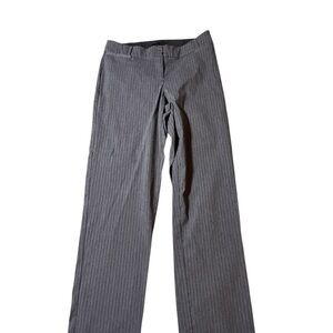 Lane Bryant The Allie Pants Women’s Size 16 Gray Striped Stretch Straight Ladies